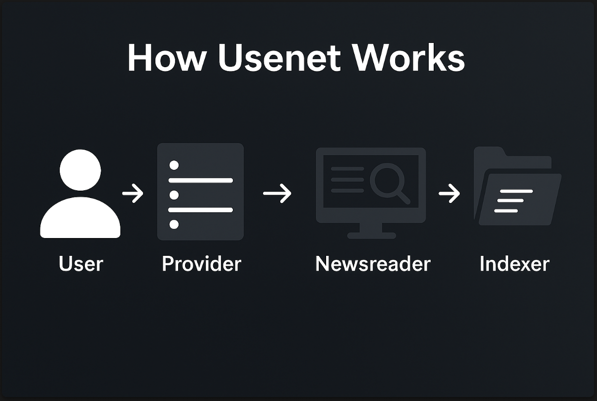 Wie Usenet funktioniert - Illustration